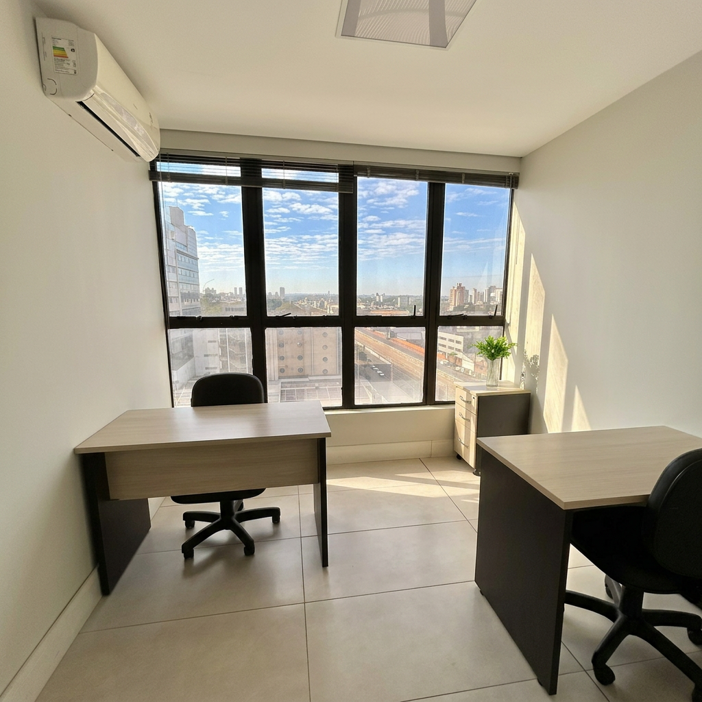 Sala executiva privativa com acabamento premium na Top Office